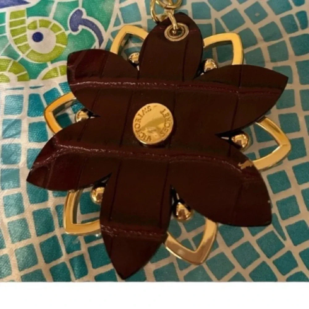 Victoria's Secret Lotus Flower Keychain NWOT
